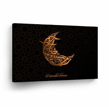 Islamic Wall Art Modern Ramadan Kareem Design with Moon Canvas Print Home Decor