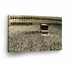 Islamic Wall Art Kaabah Mecca Canvas Print Home Décor Arabic Calligraphy