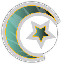 Star And Crescent Religion Symbol Islam Car Bumper Sticker Decal ''SIZES''