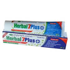 Herbal 7Plus+ Toothpaste w/ Xylitol 7 in 1 [100% Fluoride Free] [Halal] [6.5 oz]