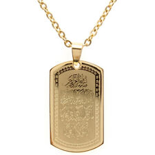 Gold Pt Al-Qalam Necklace Islamic Surah Islam Muslim Quran Vanyakad Arabic Gift
