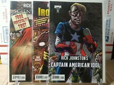 Rich Johnston's Captain American Idol, Iron Muslim, Scienthorlogy #1, 3 Book Lot