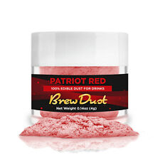 Patriot Red Brew Dust 4g | Metallic Shimmer for Garnishes & Drinks 100% Edible