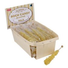 Espeez Rock Candy - 18 Gold Rock Candy Sticks - Original Flavor