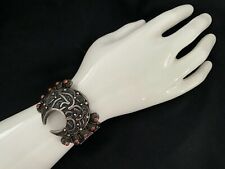 ANTIQUE ISLAMIC ART HAND MADE SILVER BRACELET FROM MIDDLE EASTERN COUNTRY.