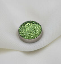 Modefa Turkish Islamic Women's Bejeweled Magnetic Hijab Scarf 'Pin' Bright Green