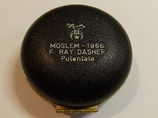 SHRINERS MOSLEM 1966 POTENTATE AWARD ~ ELGIN WORLD TRAVEL CLOCK