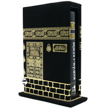 Turkish Islamic Holy Quran in Arabic with Elegant Intricate Keepsake Kaba Case