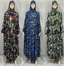 US STOCK Women Summer Short Sleeve Long Dress Kaftan Muslim Abaya Maxi Sundress