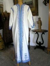 Vintage Woman's Robe Embroidery Muslim Dress Robe Arab Islamic Authentic M