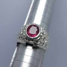 4 ct plus Ruby Ring Unheated Untreated Afghan Ruby Dark Blood Red Ruby Stone 