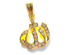 Pendant: ALLAH -Sterling Silver w/Gold -Islamic Gift/Jewelry - Graduation