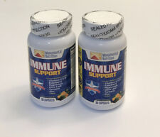 Lot Of 2 Monumental Nutrition Immune Support 90 Capsules Exp 09/2022 Non GMO