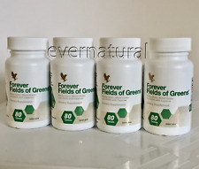 4 bott. of Forever Fields Of Greens (80 tab.ea) Healthy digestion. Kosher/Halal