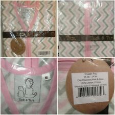 Zack & Tara Muslim Slumber Sack Zip Tank Sty Sleep Bag M 6-12 mo Pink Gr Chevron