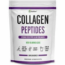 Best Collagen Powder for Women & Men - Grass Fed, Unflavored (Type 1 & 3), 1 Lb
