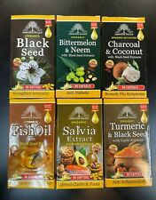 Organic Black Seed, Turmeric, Fish Oil, Moringa, 90 Capsules. Essential Palace