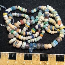 Lot of HANDMADE Roman, Egyptian, Islamic Glass,Stone Trade Beads found In MALI