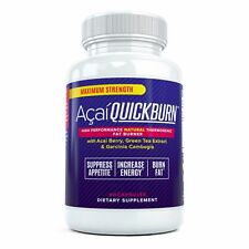 Acai QuickBurn: Hardcore Fat Burner for Weight Loss with Acai, Garcinia Cambogia