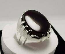 Mens Kabadi Black Aqeeq Ring Yemeni Aqeeq Ring for Men Mens Yameni 