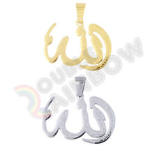 Muslim Allah Islam Men Women Gold Silver Stainless Steel Pendant *P125