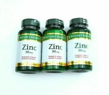 Nature’s Bounty Zinc 50 mg Caplets 100 Count 3 Pack Exp 11/24