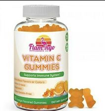 Flamingo Vitamin C Gummies 2 Bottles x60 Orange Flavored Gummies Kosher & Halal