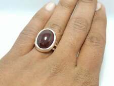 Natural Oval Shape Yemeni Aqeeq Ring Dark Blood black Color yemeni aqeeq RIng