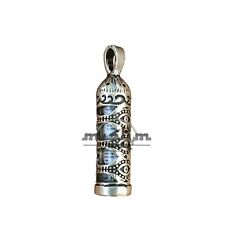  Stunning Glass Design Jawshan Capped in Sterling Silver Pendant