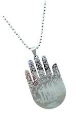 Passage 7 Muslim Allah Hamsa Hand of Fatima Stainless Steel Pendant Necklace