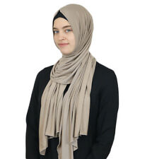Modefa Islamic Turkish Women's Premium Jersey Hijab Shawl Wrap - Mink