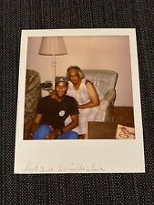 African American Mother Black Power Muslim Son Vintage 1980s Polaroid Photograph