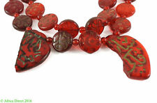 Islamic "Hajj" Beads Pilgrims to Mecca Red African 28 Inch